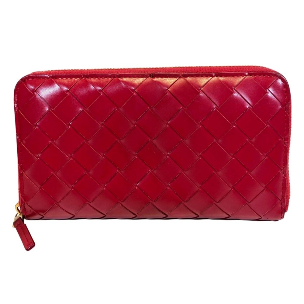 Bottega Veneta Intrecciato Leather Long Wallet